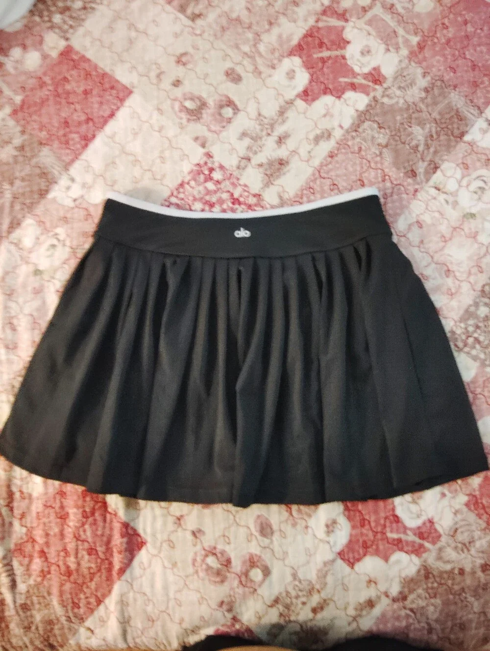 ALO Black Tennis Skirt Skirt Sz L
